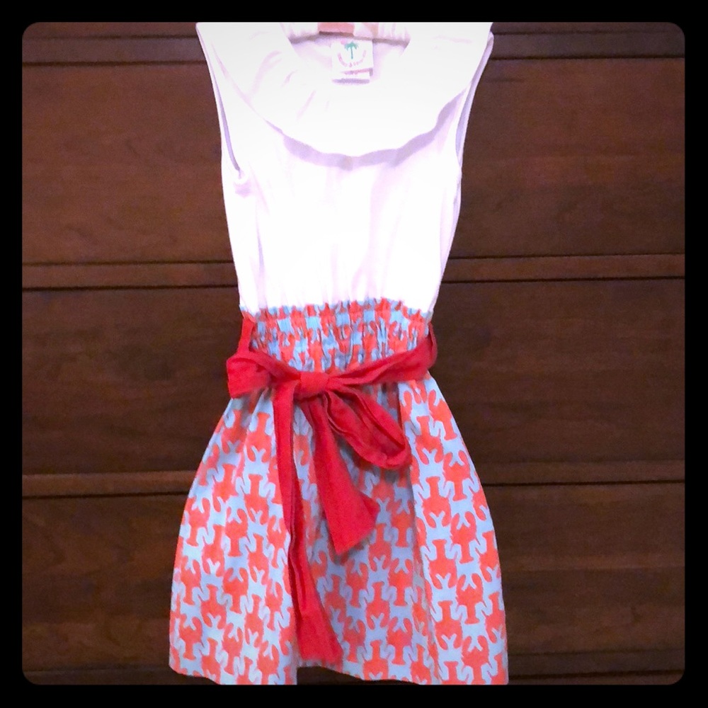 Shrimp & Grits Lobster print dress